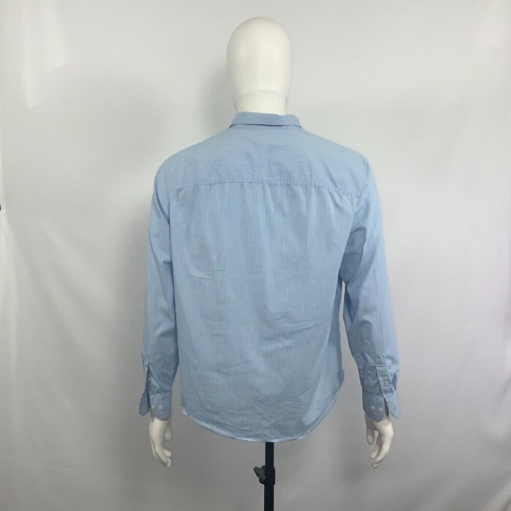 Calvin Klein Men Shirt Long Sleeve Blue Size L  [MT32] - Picture 7 of 11